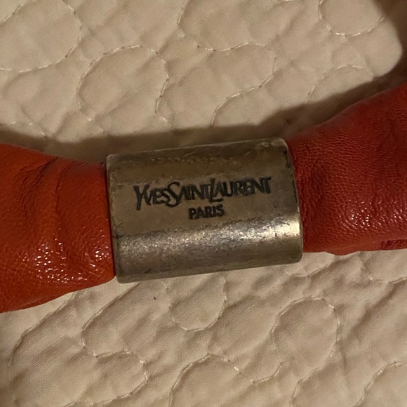 Price Firm YSL red leather St. Tropez shoulder bag 2003/2004 Tom Ford - Picture 5 of 10